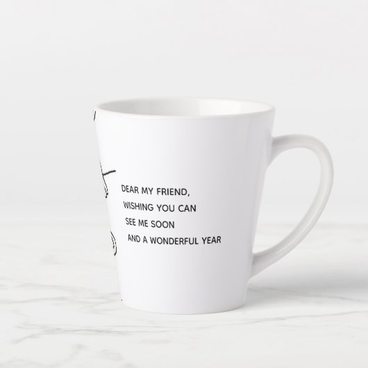 Beste vriend latte mok (Rechts)