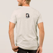 Beste vriend (lichte modus) | Heren Tri-Blend Shirt (Achterkant)