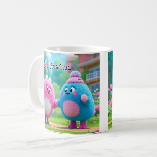 Beste vriend Magic Mok, 11 oz Koffiemok (Voorkant links)