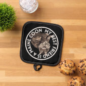 Beste vriend Maine Coon Cat Pannenlap (Top down)