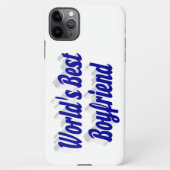 Beste vriend met blauwe tekst iPhone case iPhone Hoesje (Achterkant)