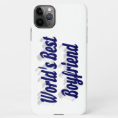 Beste vriend met donkerblauwe tekst iPhone case iPhone Hoesje (Achterkant)