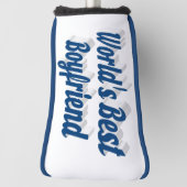 Beste vriend met zee blauw manuscript golfheadcover (Draai 90)