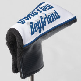 Beste vriend met zee blauw manuscript golfheadcover