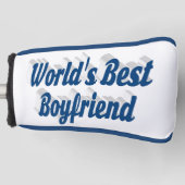 Beste vriend met zee blauw manuscript golfheadcover (Voorkant)
