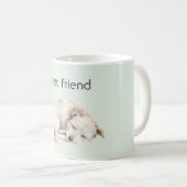 Beste Vriend Mint Witte Hond Koffiemok (Voorkant rechts)