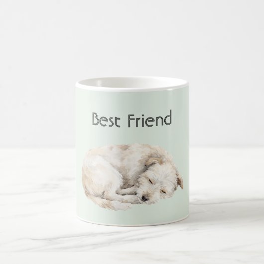 Beste Vriend Mint Witte Hond Koffiemok (Center)