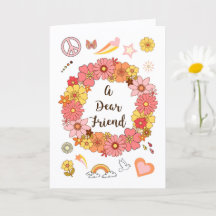 Beste vriend Moederdag Vrede & Liefde kaart