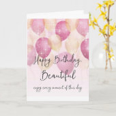 *** BESTE VRIEND / MOOIE DAME *** OP JE VERJAARDAG KAART (Gele Bloem)