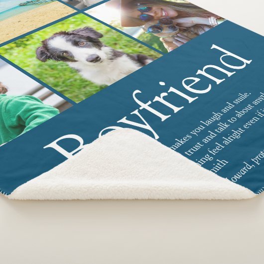 Beste vriend ooit 6 foto collage sherpa deken (3/4)