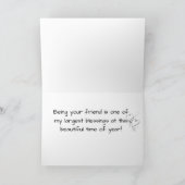 **BESTE VRIEND OOIT** BIJ "PASEN" FEESTDAGEN KAART (Binnen)