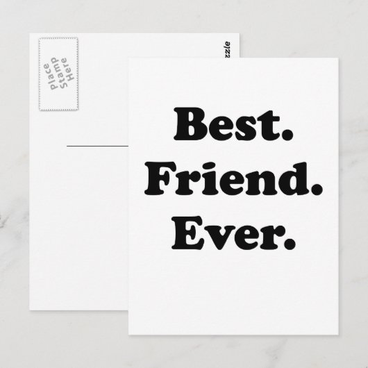 Beste vriend ooit briefkaart (Voorkant / Achterkant)