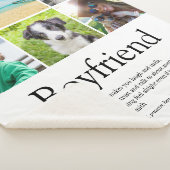 Beste vriend ooit Definitie 6 foto collage Sherpa Deken (3/4)