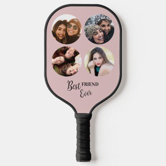 Beste vriend ooit Foto-sjabloon Pickleball Paddle (Voorkant)