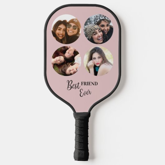 Beste vriend ooit Foto-sjabloon Pickleball Paddle (Achterkant)