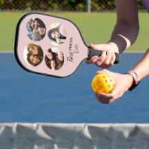 Beste vriend ooit Foto-sjabloon Pickleball Paddle