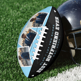 Beste vriend ooit foto Valentijnsdag blauw & zwart American Football