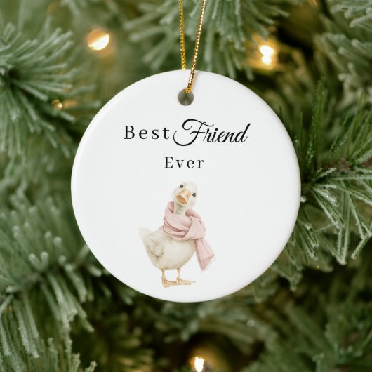 Beste vriend ooit Gans Foto Keramisch Ornament (Boom)