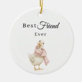 Beste vriend ooit Gans Foto Keramisch Ornament (Voorkant)