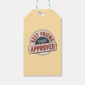 Beste vriend ooit! Goedgekeurd tekstontwerp Cadeaulabel (Voorkant)