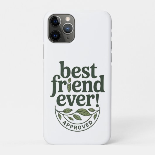 Beste vriend ooit! Goedgekeurd - Tekstontwerp Case-Mate iPhone Case (Achterkant)