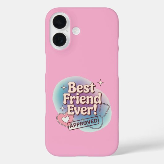 Beste vriend ooit, Goedgekeurd tekstontwerp Case-Mate iPhone Case (Achterkant)