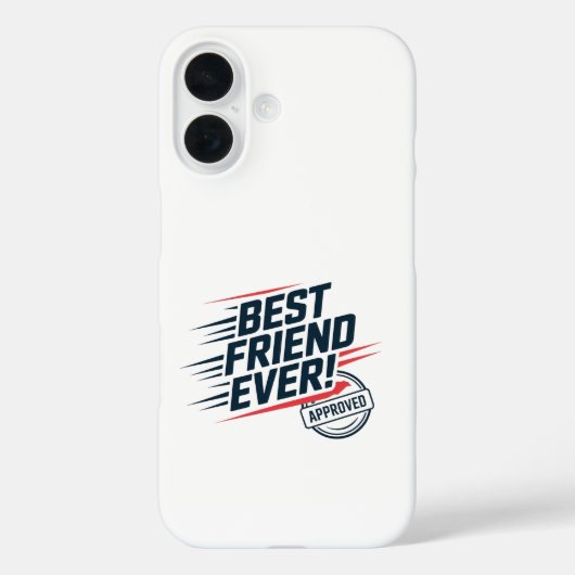 Beste vriend ooit, goedgekeurd tekstontwerp Case-Mate iPhone case (Achterkant)