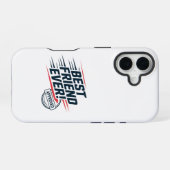 Beste vriend ooit, goedgekeurd tekstontwerp iPhone 16 hoesje (Achterkant horizontaal)