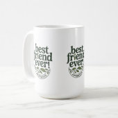 Beste vriend ooit! Goedgekeurd - Tekstontwerp Koffiemok (Voorkant links)