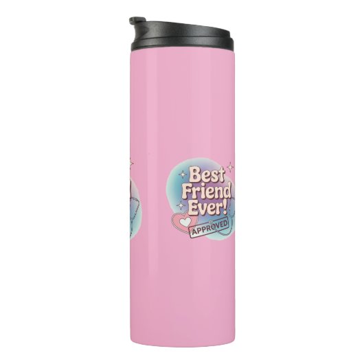 Beste vriend ooit, Goedgekeurd tekstontwerp Thermosbeker (Geroteerd rechts)