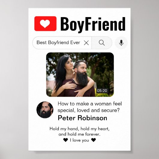 Beste vriend ooit grappig zoekresultaat poster (Voorkant)