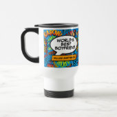 Beste vriend ooit Leuk Modern Retro stripboek Reisbeker (Links)