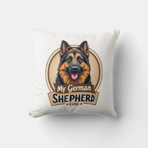 Beste vriend ooit Mijn Duitse herder Vintage-hond  Kussen