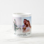 Beste vriend ooit | Modern 4 Foto-collage Koffiemok (Center)