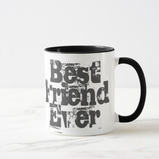 Beste vriend ooit - Mok met tweetone koffie (Rechts)