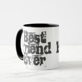 Beste vriend ooit - Mok met tweetone koffie (Voorkant links)