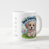 Beste vriend ooit Schattigee puppy Grote Koffiekop (Voorkant rechts)