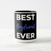 Beste vriend ooit tweekleurige koffiemok (Center)