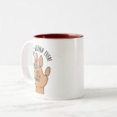 Beste vriend ooit tweekleurige koffiemok (Voorkant links)