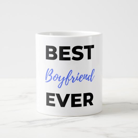 Beste vriend ooit zwart grote koffiekop (Voorkant)