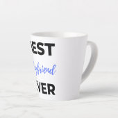 Beste vriend ooit zwart latte mok (Rechterhoek)
