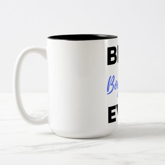 Beste vriend ooit zwart tweekleurige koffiemok (Links)