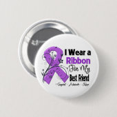 Beste vriend - Pancreas-kankerlint Ronde Button 5,7 Cm (Voorkant /achterkant)