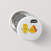 Beste Vriend Pasta en Kaas Ronde Button 3,2 Cm (Voorkant /achterkant)