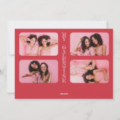 Beste Vriend Perfecte Mix 4 Foto Galentine's Dag Feestdagenkaart (Achterkant)