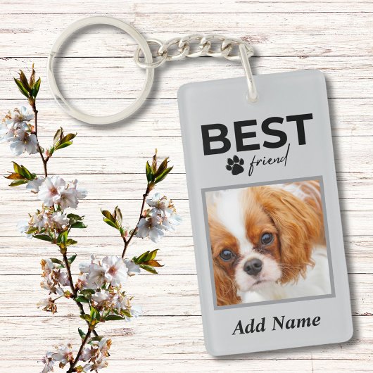 Beste vriend Pet Foto Sleutelhanger
