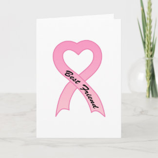 Beste vriend Pink Ribbon Wenskaart Kaart