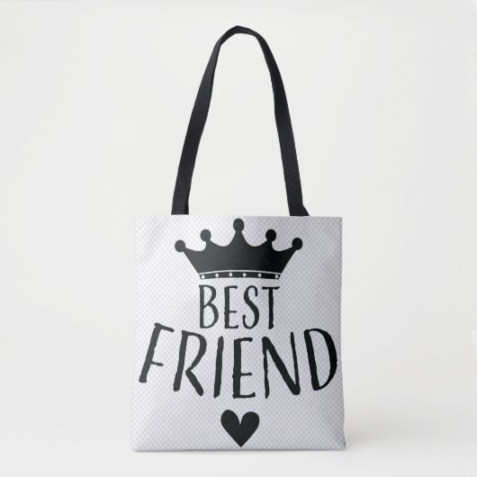 beste vriend QUEENIE BEER kroon logo tas (Voorkant)