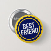Beste vriend. ronde button 5,7 cm (Voorkant /achterkant)