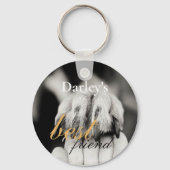 Beste vriend Schattigee foto familie Modern Sleutelhanger (Achterkant)